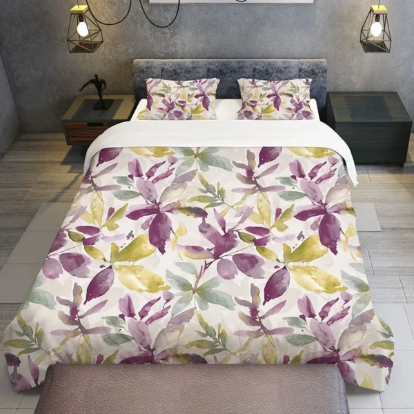 Tropical Flower Bedding Set Luxury 2/3Pcs Floral Print Duvet Cover Sets Single Twin Queen King Size Bedclothes With Pillowcases - Image 3